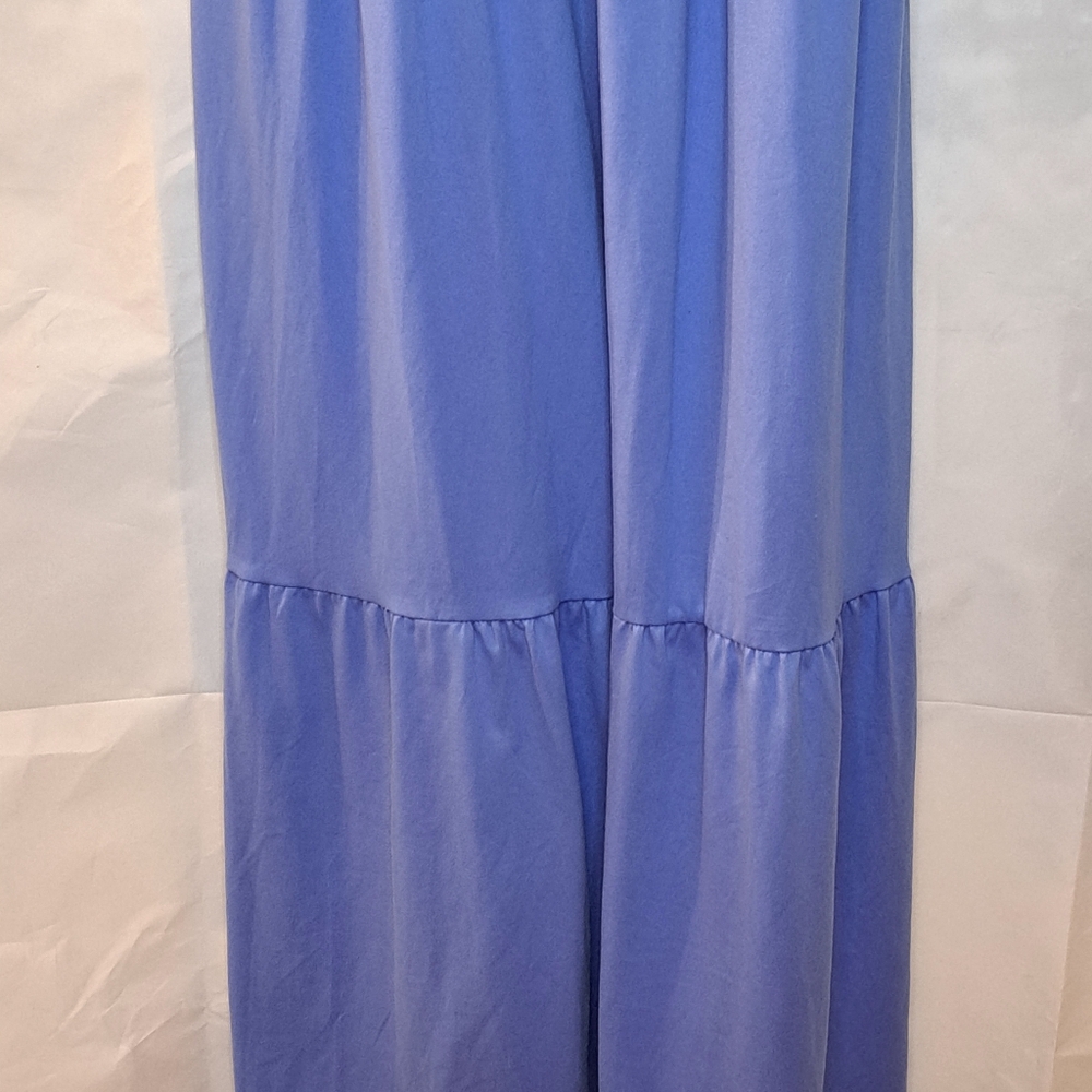 SO Little Beach Cover Up Maxi Dress Baby Blue Ocean Color Tier w/ Straps XS NWT - Picture 8 of 10